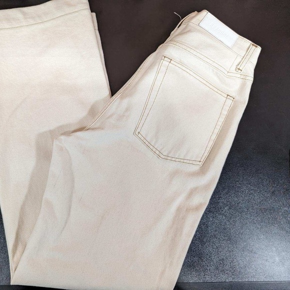 Re/Done 70’s pocket high rise wide leg jeans rinsed birch color NWOT - Picture 5 of 7